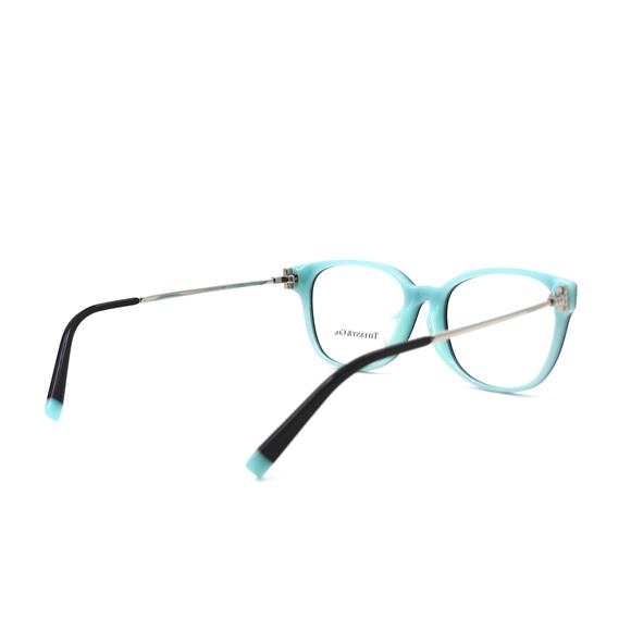 TIFFANY&CO TF2177 8055 BLACK ON TIFFANY BLUE EYEGLASSES FRAME - Picture 5 of 10